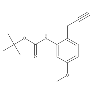tert-butyl N-[5-methoxy-2-(prop-2-yn-1-yl)phenyl]carbamate结构式