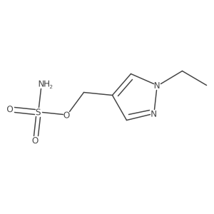 (1-ethyl-1H-pyrazol-4-yl)methyl sulfamate结构式