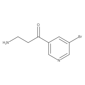3-Amino-1-(5-bromopyridin-3-yl)propan-1-one Structure