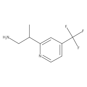 (2R)-2-[4-(Trifluoromethyl)pyridin-2-yl]propan-1-amine Structure