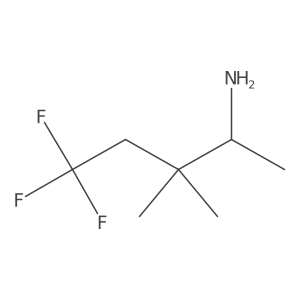 (2R)-5,5,5-Trifluoro-3,3-dimethylpentan-2-amine结构式