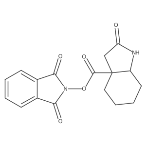 rac-1,3-dioxo-2,3-dihydro-1H-isoindol-2-yl (3aR,7aS)-2-oxo-octahydro-1H-indole-3a-carboxylate Structure