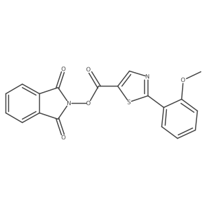 1,3-dioxo-2,3-dihydro-1H-isoindol-2-yl 2-(2-methoxyphenyl)-1,3-thiazole-5-carboxylate结构式