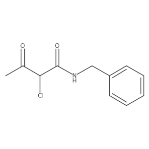 N-benzyl-2-chloro-3-oxobutanamide结构式