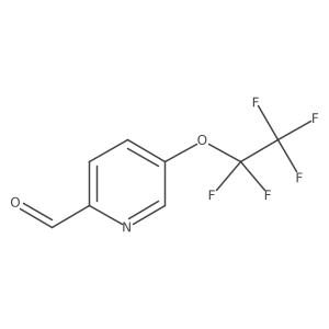 5-(1,1,2,2,2-Pentafluoroethoxy)pyridine-2-carbaldehyde结构式