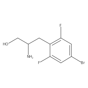 (S)-2-Amino-3-(4-bromo-2,6-difluorophenyl)propan-1-OL结构式