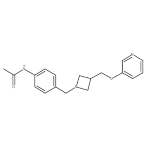 N-[4-({3-[(pyridin-3-yloxy)methyl]azetidin-1-yl}methyl)phenyl]acetamide Structure