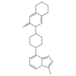 2-[1-(3-Methyl-[1,2,4]triazolo[4,3-a]pyrazin-8-yl)piperidin-4-yl]-5,6,7,8-tetrahydrocinnolin-3-one结构式