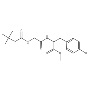 methyl (2R)-2-(2-{[(tert-butoxy)carbonyl]amino}acetamido)-3-(4-hydroxyphenyl)propanoate Structure