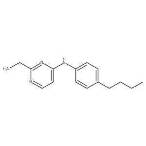2-(aminomethyl)-N-(4-butylphenyl)pyrimidin-4-amine结构式
