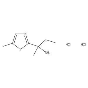 2-(5-Methyl-1,3-thiazol-2-yl)butan-2-amine;dihydrochloride Structure