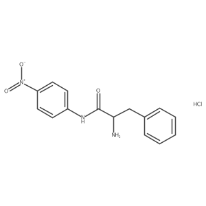 DL-Phenylalanine 4-nitroanilide hydrochloride salt Structure