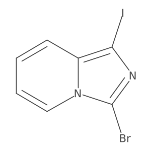 3-Bromo-1-iodoimidazo[1,5-a]pyridine Structure