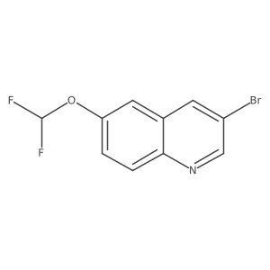 3-Bromo-6-(difluoromethoxy)quinoline结构式
