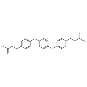 3-(4-{4-[4-(2-Carbamoylethyl)phenoxy]phenoxy}phenyl)propanamide Structure