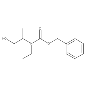 benzyl N-ethyl-N-[(1S)-2-hydroxy-1-methyl-ethyl]carbamate结构式