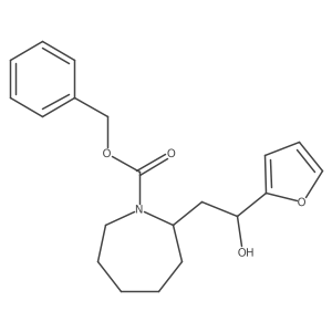 Benzyl 2-[2-(furan-2-yl)-2-hydroxyethyl]azepane-1-carboxylate结构式