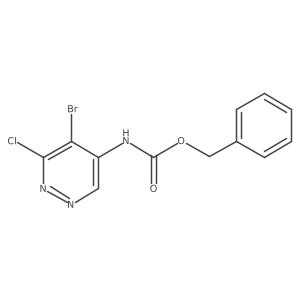 benzyl N-(5-bromo-6-chloropyridazin-4-yl)carbamate结构式
