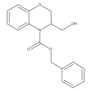 benzyl 3-(hydroxymethyl)-3,4-dihydro-2H-1,4-benzoxazine-4-carboxylate结构式