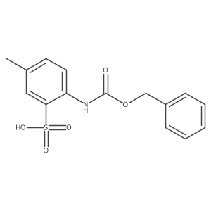 2-{[(Benzyloxy)carbonyl]amino}-5-methylbenzene-1-sulfonic acid Structure