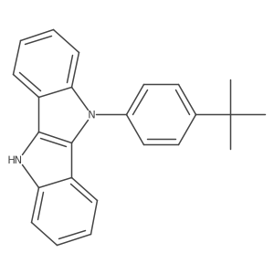 5-(4-(tert-Butyl)phenyl)-5,10-dihydroindolo[3,2-b]indole结构式