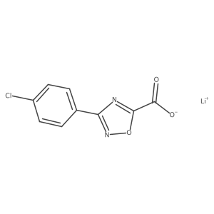 Lithium 3-(4-chlorophenyl)-1,2,4-oxadiazole-5-carboxylate Structure