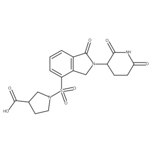 1-{[2-(2,6-dioxopiperidin-3-yl)-1-oxo-2,3-dihydro-1H-isoindol-4-yl]sulfonyl}pyrrolidine-3-carboxylic acid Structure