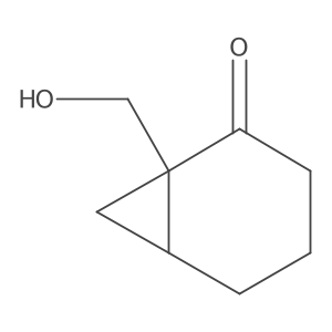 1-(Hydroxymethyl)bicyclo[4.1.0]heptan-2-one Structure