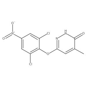 6-(2,6-Dichloro-4-nitrophenoxy)-4-methyl-3(2H)-pyridazinone结构式