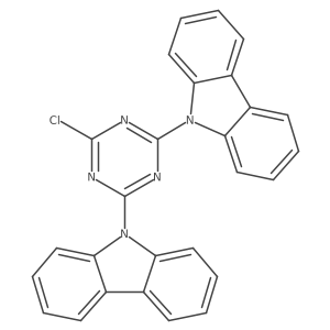 9,9'-(6-chloro-1,3,5-triazine-2,4-dihyl)bis(9H-carbozole-1,2,3,4,5,6,7,8-d8)结构式