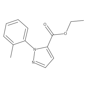 Ethyl 1-(o-tolyl)-1H-pyrazole-5-carboxylate结构式