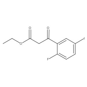 Ethyl 3-(2-fluoro-5-iodophenyl)-3-oxopropanoate结构式