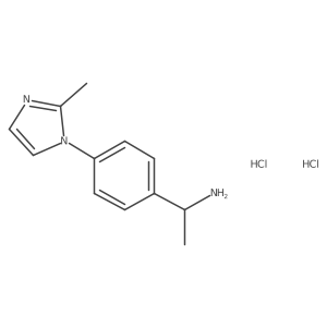 1-[4-(2-methyl-1H-imidazol-1-yl)phenyl]ethan-1-amine dihydrochloride结构式