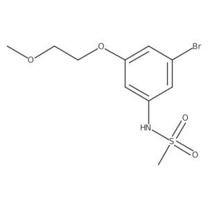 N-[3-Bromo-5-(2-methoxyethoxy)phenyl]methanesulfonamide Structure