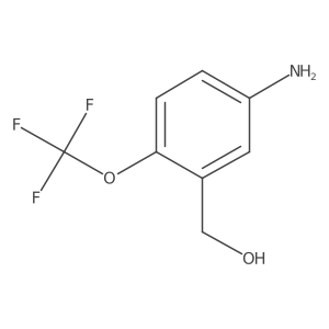 (5-Amino-2-trifluoromethoxy-phenyl)-methanol结构式