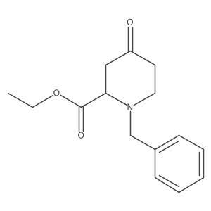 1-Benzyl-4-oxo-piperidine-2-carboxylic acid ethyl ester Structure