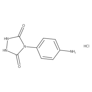 4-(4-Aminophenyl)-1,2,4-triazolidine-3,5-dione hydrochloride结构式