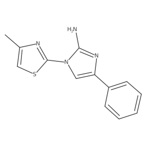 1-(4-Methyl-2-thiazolyl)-4-phenyl-1H-imidazol-2-amine结构式