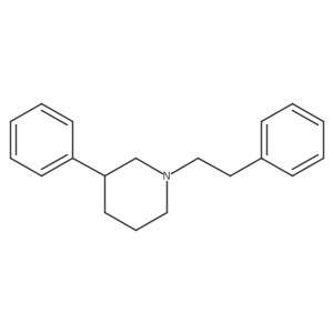 3-Phenyl-1-(2-phenylethyl)piperidine结构式