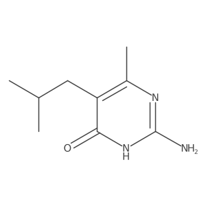 2-Amino-5-isobutyl-6-methylpyrimidin-4-ol Structure