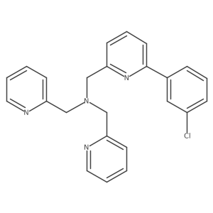 6-(3-Chlorophenyl)-N,N-bis(2-pyridinylmethyl)-2-pyridinemethanamine结构式