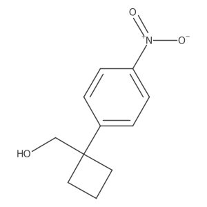 [1-(4-Nitro-phenyl)-cyclobutyl]-methanol结构式