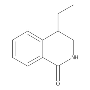 4-ethyl-3,4-dihydro-2H-isoquinolin-1-one结构式