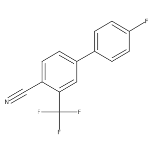 4'-Fluoro-3-(trifluoromethyl)biphenyl-4-carbonitrile结构式