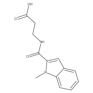beta-Alanine, N-[(1-methyl-1H-indol-2-yl)carbonyl]- Structure