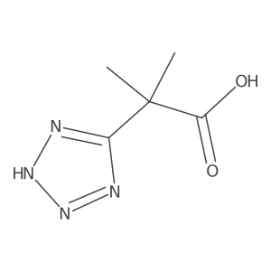 2-Methyl-2-(1h-1,2,3,4-tetrazol-5-yl)propanoic acid结构式