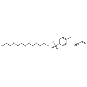 N'-[2-[2-(2-aminoethylamino)ethylamino]ethyl]ethane-1,2-diamine;4-methylbenzenesulfonic acid;prop-2-enenitrile结构式
