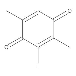 2,5-Dimethyl-3-iodo-1,4-benzoquinone结构式