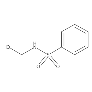 N-(hydroxymethyl)benzenesulfonamide结构式