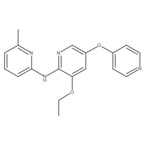 3-ethoxy-N-(6-methylpyridin-2-yl)-5-pyridin-4-yloxypyridin-2-amine Structure